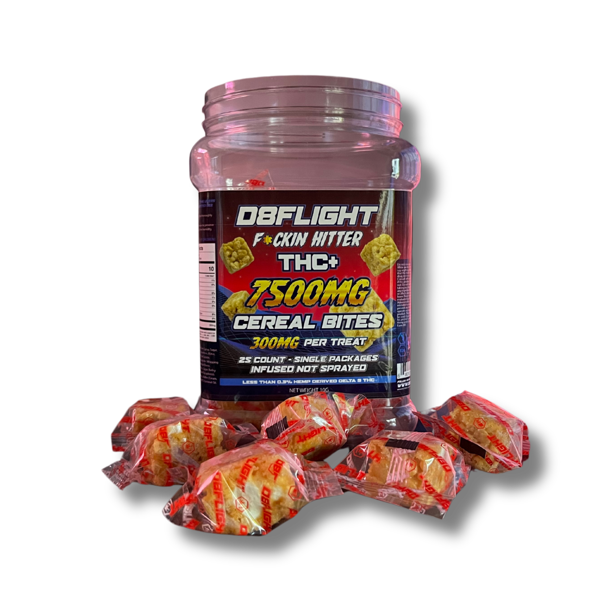 (1) F*ckin Hitter Bite - THC+ - 300mg / CEREAL BITES